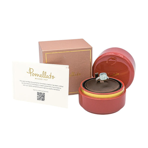 Bague 52 Pomellato Bague Nudo Or rose, Or blanc Topaze, Diamant 58 Facettes 4173823RV