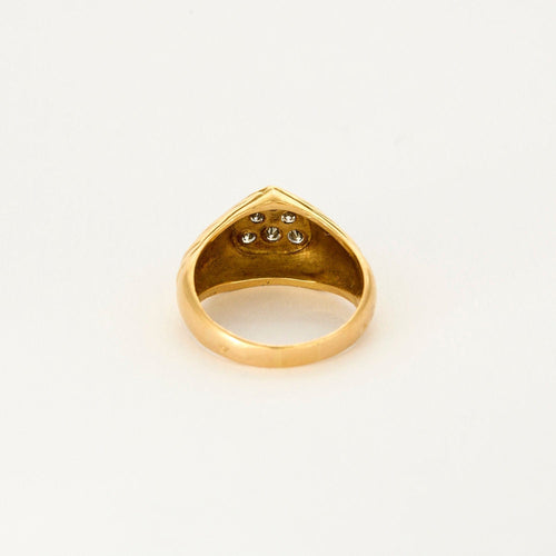 Bague 59.5 Bague coeur or jaune et diamants 58 Facettes SOR10522