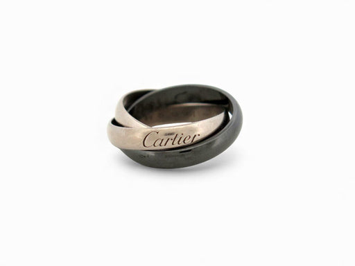 Bague 49 bague CARTIER trinity ceramique classique crb4234100 t49 en or blanc 58 Facettes 271720