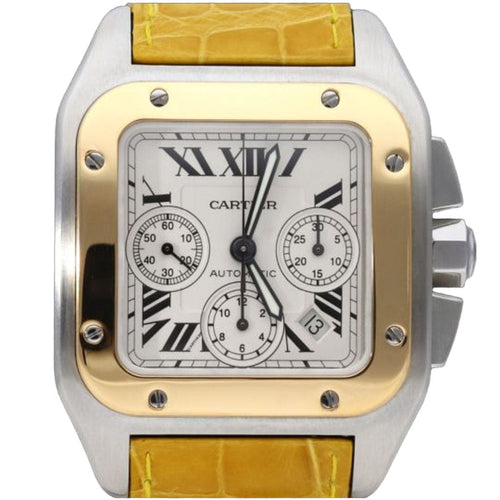 Montre Cartier Montre Santos 100 Xl Chronograph 58 Facettes MT42755