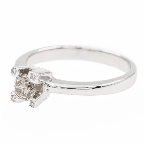 Bague 58 Bague Solitaire Or blanc Diamant 58 Facettes 2208894CN