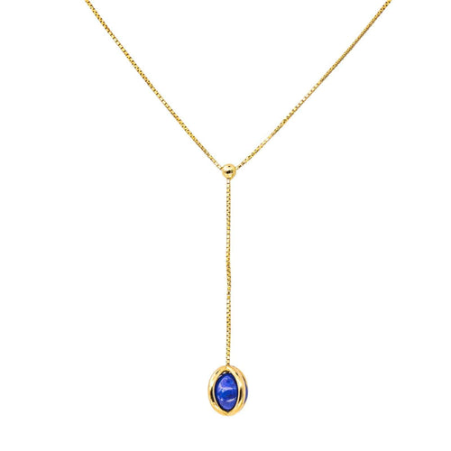 Collier  Or jaune Lapis lazuli 58 Facettes 4242571CN