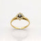 Bague 52 Bague or jaune, saphir, diamants 58 Facettes