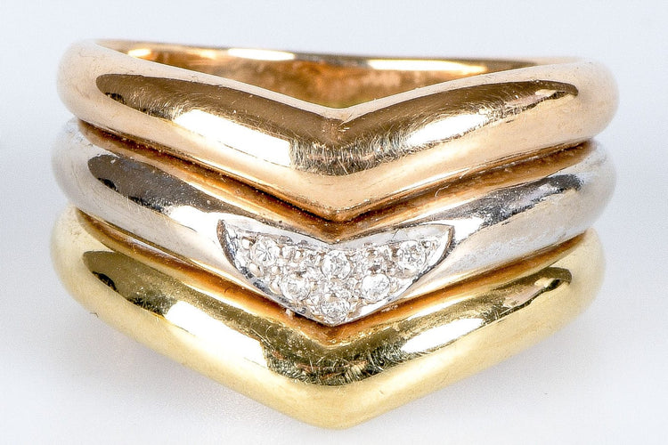 Bague 54 Bague 3 Ors - 0,06 cts 58 Facettes BG3ORSEV20-7104