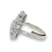 Bague 52 Bague or blanc diamants 58 Facettes