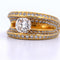 Vintage-Ring aus 18 Karat Gelbgold und Diamanten 