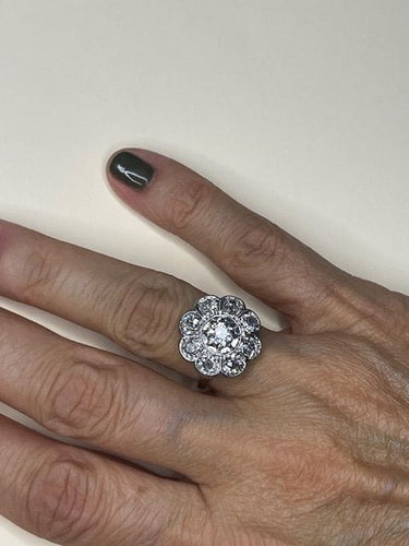 Bague Bague diamants, début XXéme, travail Français 58 Facettes