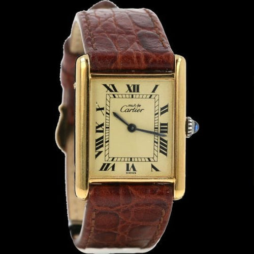 Montre Cartier Montre Tank Vermeil 58 Facettes MT43313