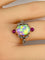 Bague 53 Bague en or jaune, opale, diamants et rubis. Vers 1900. 58 Facettes AB639