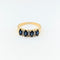 Bague 58 Bague or jaune saphirs diamants 58 Facettes 31238