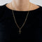 Collier Collier croix en or jaune 58 Facettes AB42