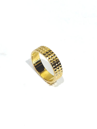 Wedding band Woman In Rose Gold Diamond Tip 