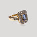 Bague 51 Bague saphir rectangle entourage diamants 58 Facettes 32700371