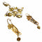 Boucles d'oreilles Conjunto de broche y pendientes con perlas de oro 58 Facettes Q43B