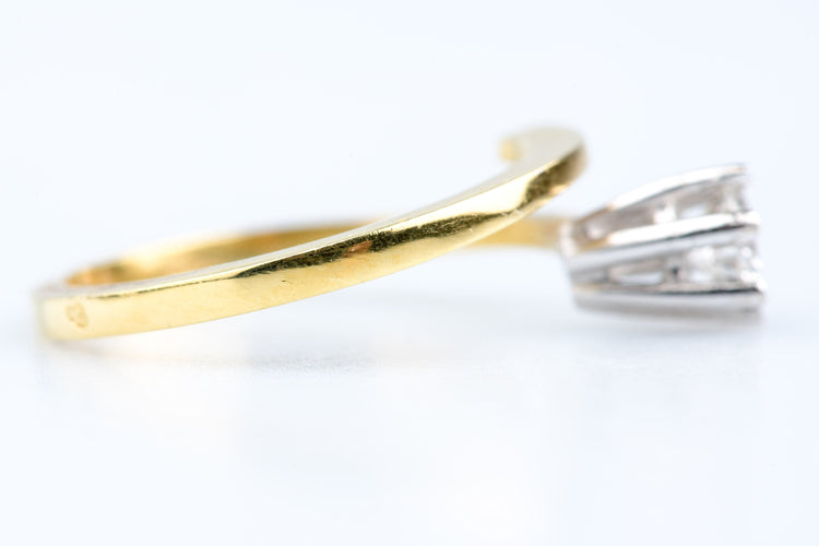 Bague 55 Bague solitaire diamant en or jaune 58 Facettes BG-31200195-107