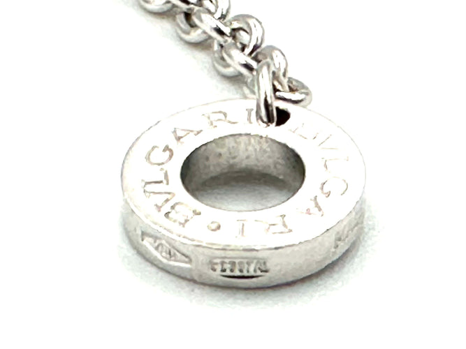 Collier BVLGARI. Collection "BZero1", collier or blanc 18K et diamants 58 Facettes