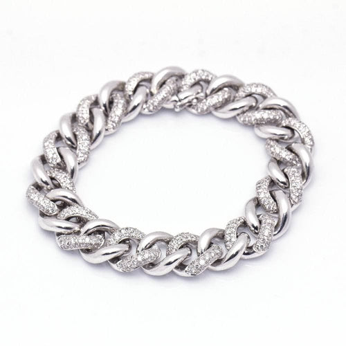 Bracelet Diamond pavé bracelet SLABONES 58 Facettes D364208LF