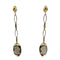 Boucles d'oreilles CHIMENTO - Boucles d'oreilles or jaune quartz fumé 58 Facettes AA 1708