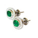 Boucles d'oreilles Boucles d'oreilles émeraudes et diamants 58 Facettes A2318