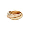 Bague 49 CARTIER - Bague Trinity pavée de Diamants 58 Facettes