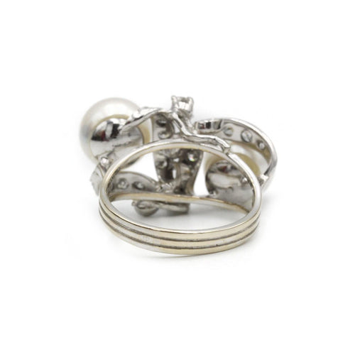 Bague 55 Bague or, diamants et perles 58 Facettes 1176