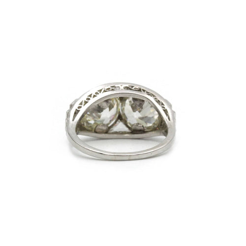 Bague 52 Bague Art-Déco - Platine et diamants 58 Facettes 1024