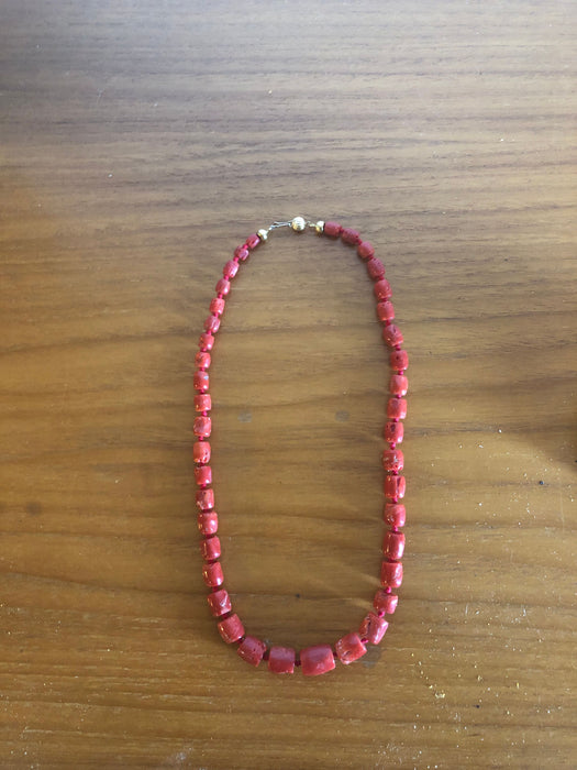 Collana in corallo rosso mediterraneo