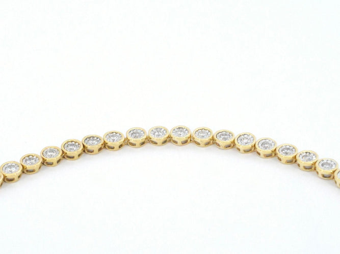 Bracelet Bracelet en or jaune serti de diamants 58 Facettes 2172