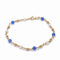 Bracelet Bracelet perles d'or "Circula" or jaune, perles de culture & calcédoine bleue 58 Facettes 223
