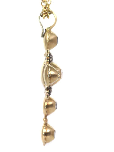 Pendentif Éclat divin : pendentif croix en or des années 1730 58 Facettes 20240-0285