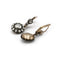 Boucles d'oreilles Boucles d'oreilles ancienne XIXe avec diamants tailles rose 58 Facettes 1224