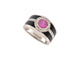 Bague 53 bague MAUBOUSSIN bonbon diamants et saphir rose or blanc 18k  t53 58 Facettes 266680