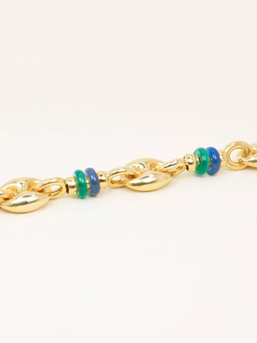 Bracelet Bracelet maille grain de café or jaune agate 58 Facettes 1211.3