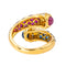Bague 53 Bague  Toi et moi  Or jaune Saphir, Rubis, Diamant 58 Facettes 4442222RV