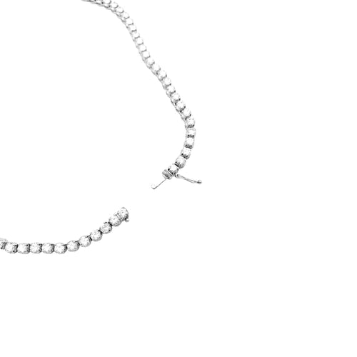 Collier Collier diamants, perle de culture blanche. 58 Facettes 34935