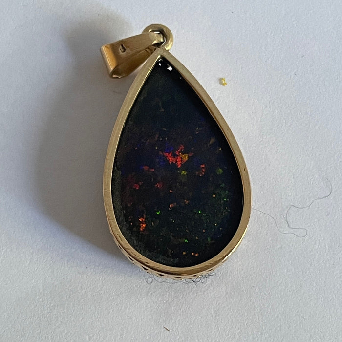 Pendente Andamooka opale nero