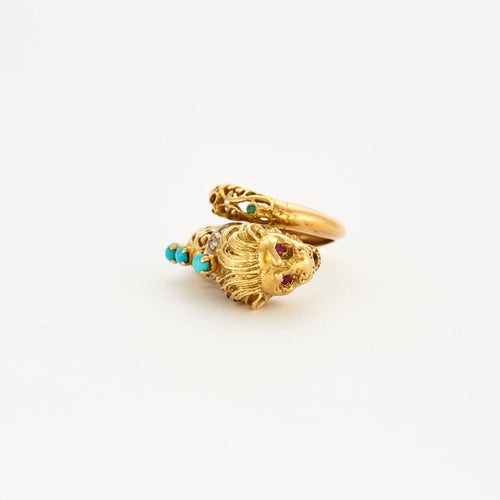 Bague Bague Tête de Félin 58 Facettes LP680