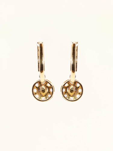 Boucles d'oreilles Boucles d'oreilles dormeuses anciennes diamants perles 58 Facettes 1199.5