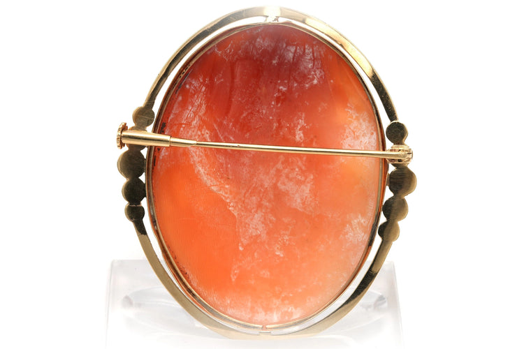 Broche Broche Art Déco en or jaune sertie d'un camée 58 Facettes B363