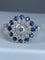 Bague 57 Bague diamants, saphir 58 Facettes AB45