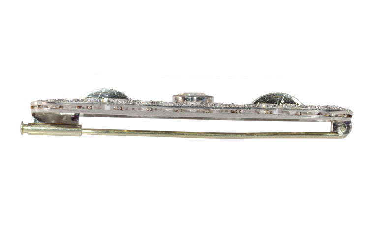 Broche Broche pour homme d'inspiration Art déco – Design vintage des années 50 avec diamants de 4,92 ct 58 Facettes 24338-0164