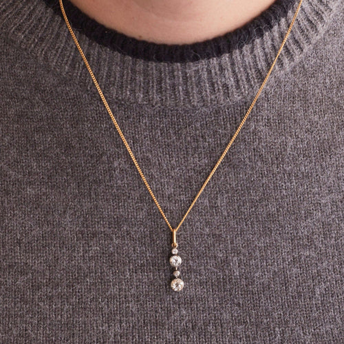 Pendentif Pendentif Diamants Or Argent 58 Facettes LMB-74