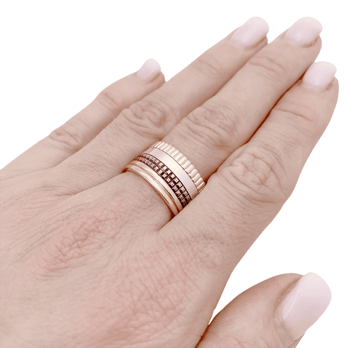 Bague 56 Bague Boucheron "Quatre Classique Large" trois ors. 58 Facettes 34501