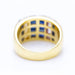 Bague 55 Bague en or jaune avec saphirs baguettes 58 Facettes N102926EJ