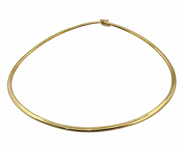 Collier Collier maille Oméga en or jaune 750/1000 58 Facettes