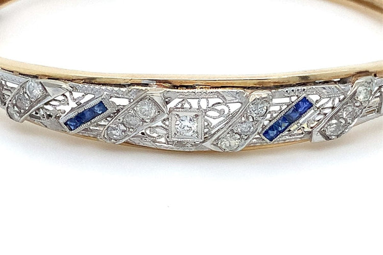 Bracelet Bracelet ancien Art Déco en or et diamants, vers 1930 58 Facettes 10720