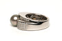 Bague 55 Bague contemporaine en or blanc, perle de Tahiti et diamants (+-0.396ct) 58 Facettes 21854
