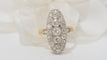 Bague 53.5 Bague marquise en or bicolore et diamants 58 Facettes 32032