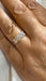 Bague 53 Bague trilogie or blanc avec diamants 58 Facettes