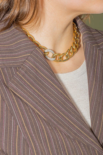 Collier Collier Or jaune, Or blanc Diamant 58 Facettes 3779209CN